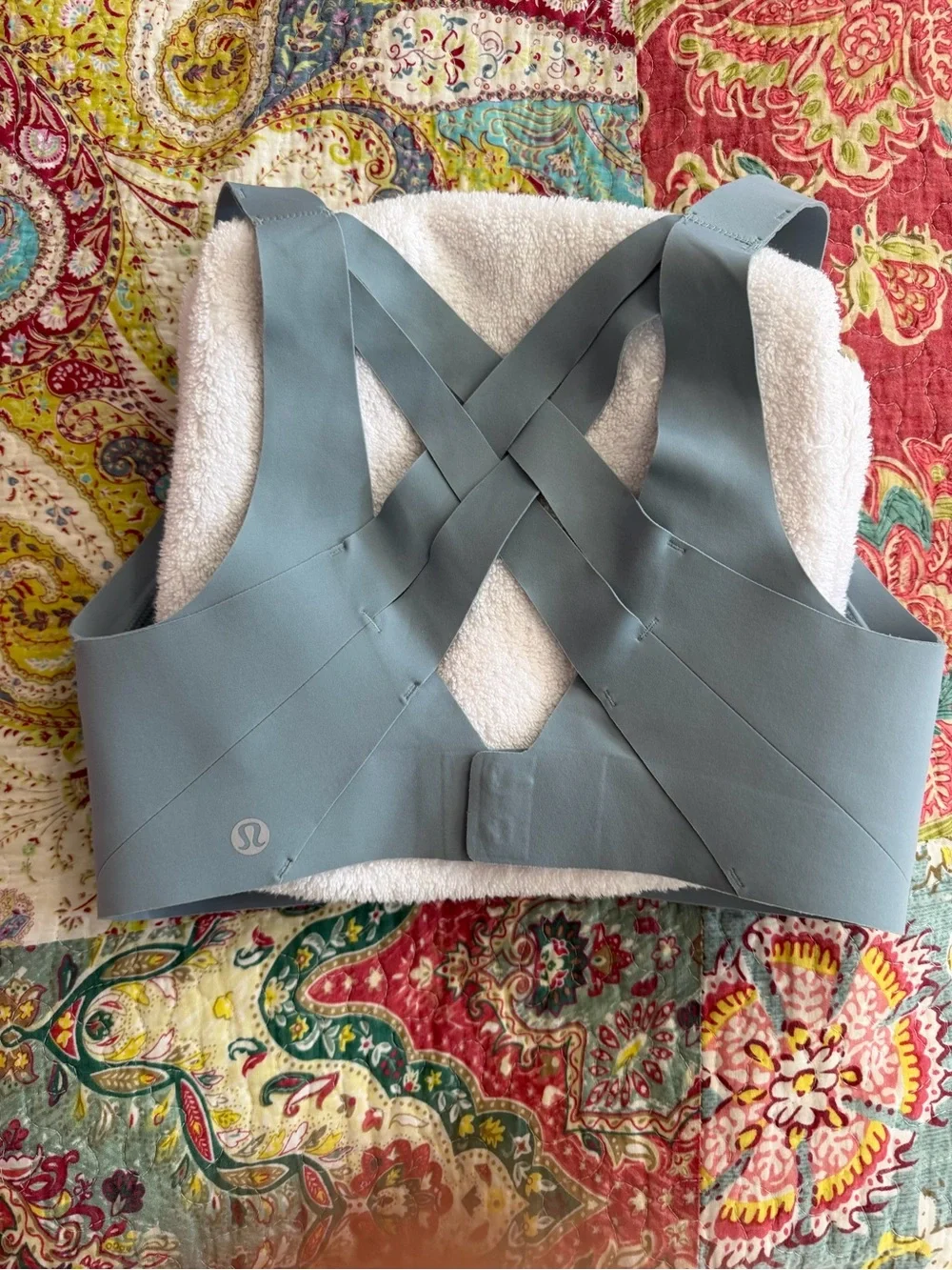 Lululemon High Impact Seamless Wireless Sports Bra in Blue